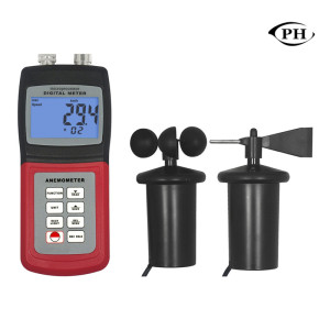 Digital Hand-Held Anemometer with Temperature
