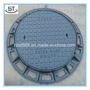 Round Cast Iron Manhole Cover for Building Use